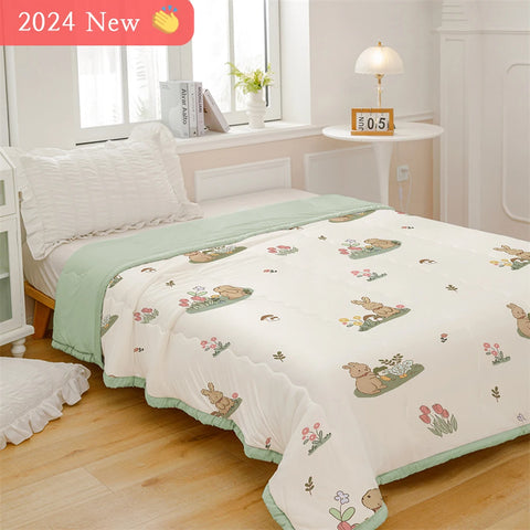 YanYangTian Summer Thin Quilt Comforter Soft Air conditioning Four-season Quilt/Duvet/Blanket Bed duvets 150 single bed quilt