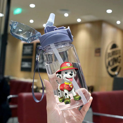 550ML Paw Patrol Summer Water Cup Cartoon Large Capacity Outdoor Sports Water Cup Drinking Leakproof Water Bott Children's Gift