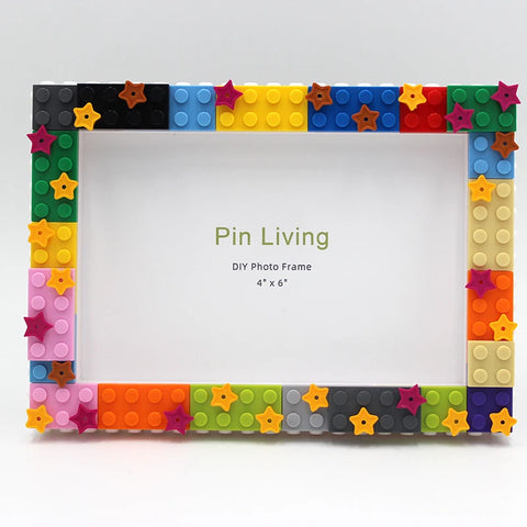 PinLiving Star Sky Photo Frame Set DIY Children's Building Block Photo Frame Handmade Creative Activity Gift