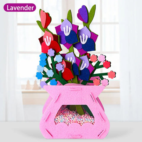 DIY Flower Toys Montessori Arts Crafts Non-weaving Handicrafts Flowerpot Toys for Kid Gift Early Preschool Educational Gift