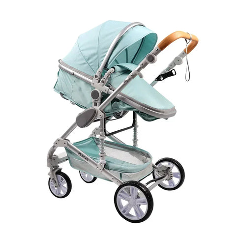 baby stroller 3 in 1 with car seat,Luxury Multifunctional  BABY carriage,pink Folding baby stroller,High Landscape newborn car