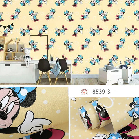 Sevenland Self Adhesive Waterproof Cartoon Pattern Kitchen Cupboard Cabinet PVC Wallpaper Wall Sticker Home Decor Cute