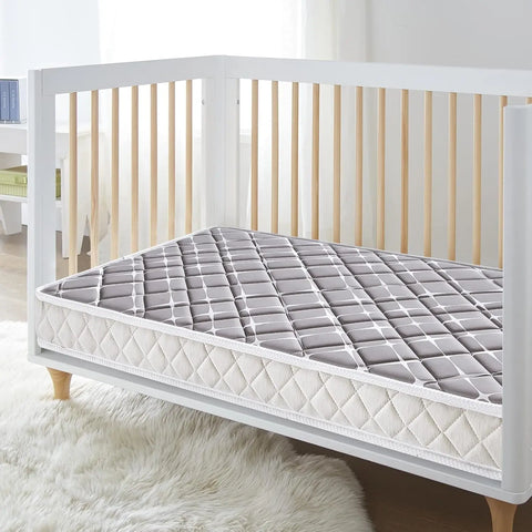 Dual-Sided Baby Crib Mattress and Toddler Mattress 52"  27.6" 5" - Breathable Firm Soft Fits Standard Cribs and