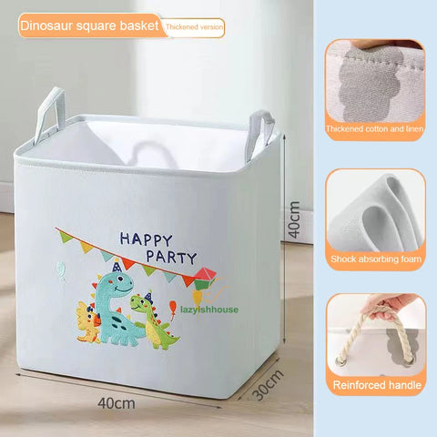 Folding Storage Basket Linen Storage Fabric Wardrobe Office Bedroom Closet Toys Laundry Basket With Handle Storage Organizer new