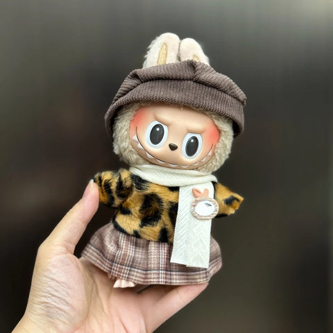 Mini Doll'S Clothes Outfit Accessories For Korea Kpop Exo 15-17cm Labubu Idol V1 V2 Overalls set Clothing Gift