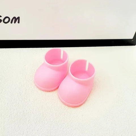 (Shoes Only)17cm Labubu Accessories Shoes Dolls Can Wear Shark Slippers Fun and Stylish Casual Shoes for Playtime