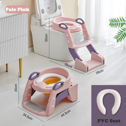 Newly Upgraded Portable Toilet Seat Children's Pot Foldable Potty Training Seat Step Stool Portable Potty Child Pot Bebe Toilett