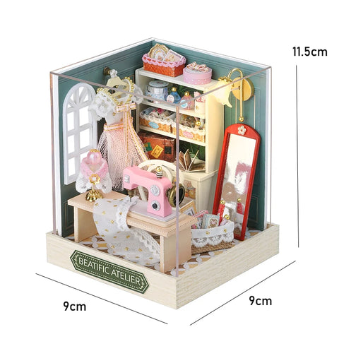 Doll House Handmade 3D Puzzle Making Building Model Kit Production And Assembly Room Toys Wooden Crafts DollHouse Birthday Gifts