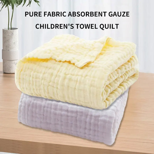 1PCS 6 Layer Bamboo Cotton Childrens Quilt Newborn Bath Towel Soft And Breathable Baby Four Seasons Blanket 105*105cm