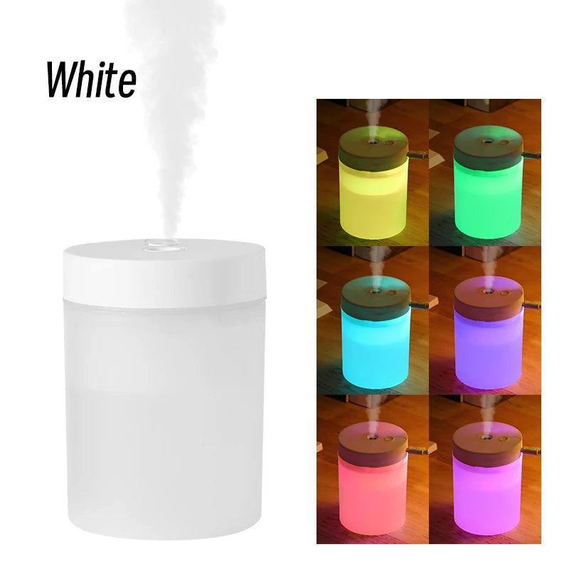 Silent Mini Humidifier 200ml USB Air Humidifier Car Mist Diffuser Water Sprayer with Color LED Night Light for Office Bedroom
