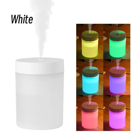 Silent Mini Humidifier 200ml USB Air Humidifier Car Mist Diffuser Water Sprayer with Color LED Night Light for Office Bedroom