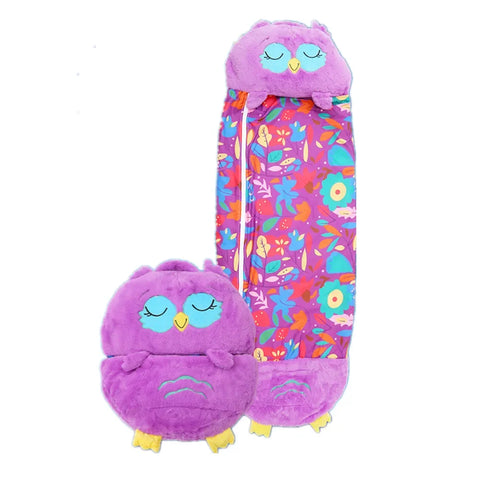 Children's Cartoon Sleeping Bag with Pillow for Birthday Gift Kids Comfy Plush Warm Sleepy Sack Animal Boys Girls Soft Sleepsack