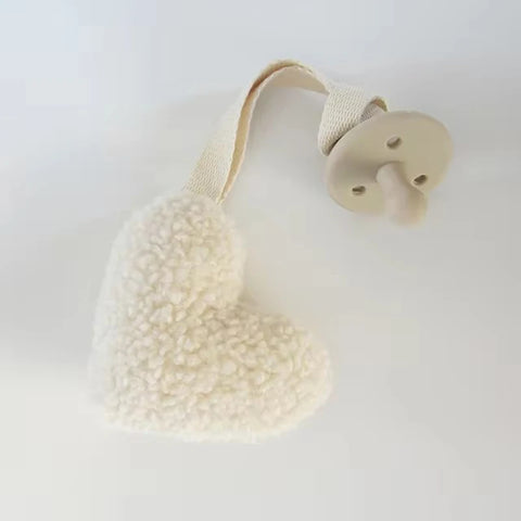 Baby Pacifier Clip Sherpa Star Moon Infant Newborn Pacifier Chain Silicone Nipple Soother Dummy Holder BPA Free Baby Accessory