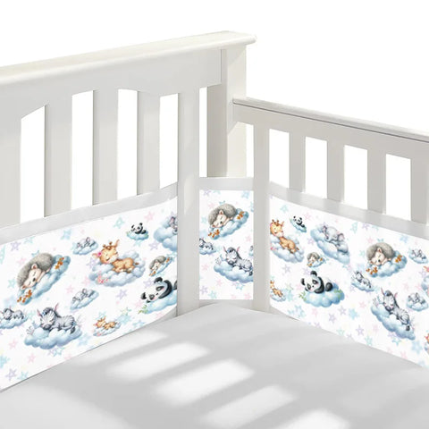 2Pcs/Set Summer Infant Bedding Bumpers Newborn Cot Bed Around Protector Baby Mesh Crib Bumper Liner Breathable