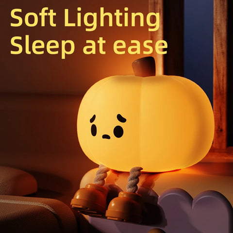 Pumpkin Halloween Led Night Light Ghost Table Lamp Book Light Cute Cartoon Birthday Gifts for Kids Nursery Bedroom Bedside Sleep