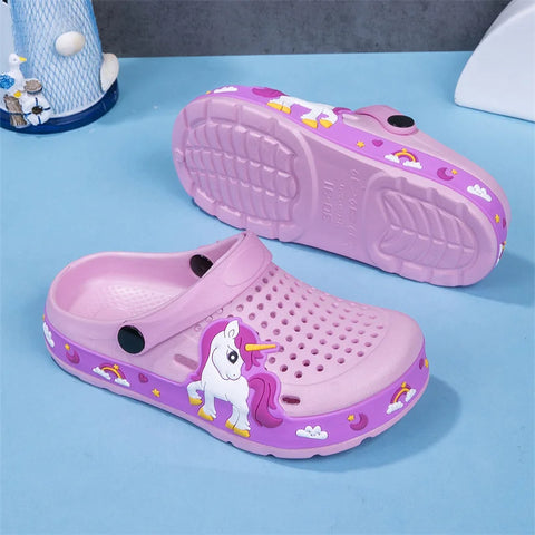 New Kids Clogs Baby Girls Slippers Summer Beach Water Shoes Indoor Outdoor EVA Casual Slipper Cute Little Girls Shoes Sandals