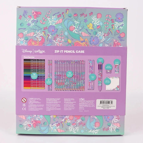 Genuine Disney Australia Smiggle Mermaid School Bag Children Stationery Student Pen Case Lunch Bag Backpack Children's Gift