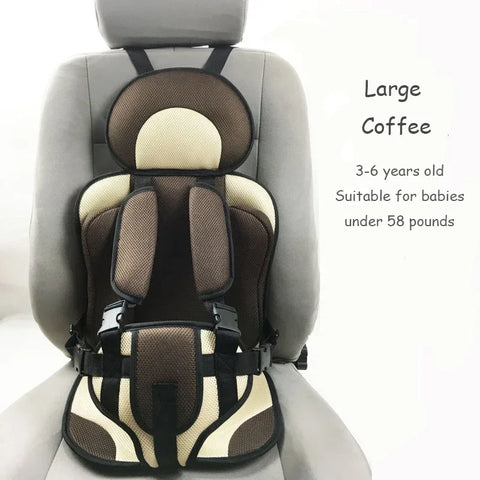 Adjustable Child Safety Seat Mat for Baby Car Seat – Soft and Breathable Chair Pad for Kids 6 Months to 12 Years Old