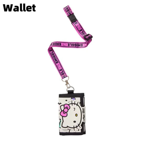 Hot Sales New Australia Smiggle Hello Kitty Cartoon Series Children School Bag Anime Backpack Student Gift