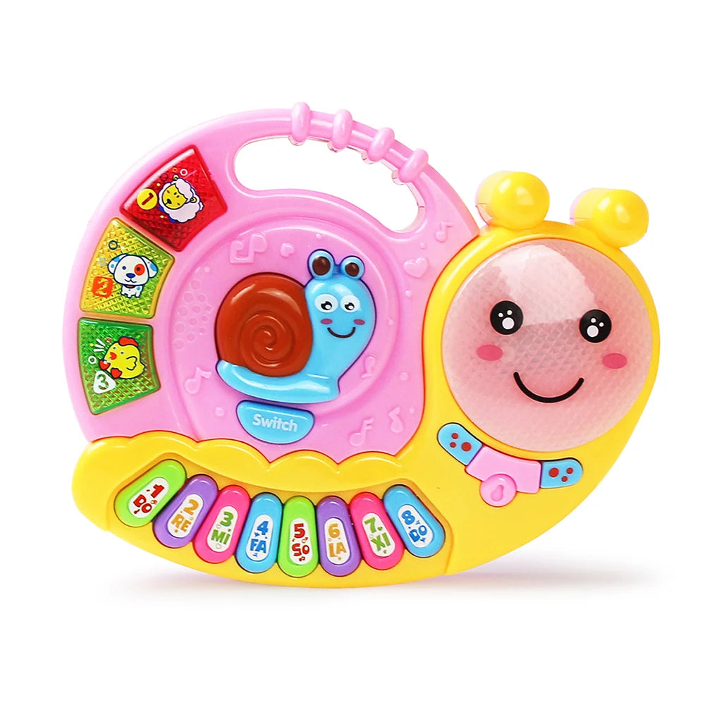 Kid Cartoon Piano Keyboard Game Electronic Multifunctional Toy Animal Sound Flashing Light Baby Instrument Educational Toys Gift