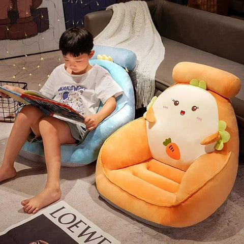 Modern Minimalist Children SofaCreative Tatami Lazy Back ChairCute Kids Chair Easy to CleanSmall Sofa for Children New Arrivals