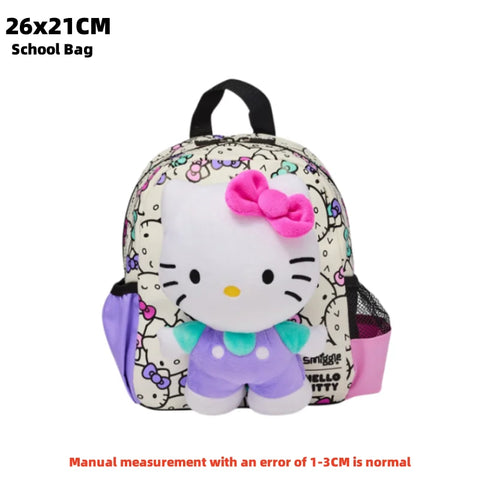 Hot Sales New Australia Smiggle Hello Kitty Cartoon Series Children School Bag Anime Backpack Student Gift