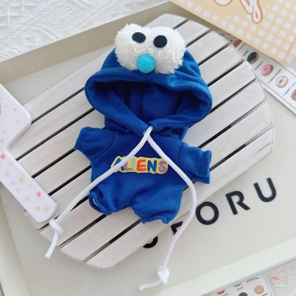 15cm Doll'S Clothes Outfit Accessories For Korea Kpop Exo Labubu Idol Dolls 10cm cotton doll crawling clothes pull-up Clothing