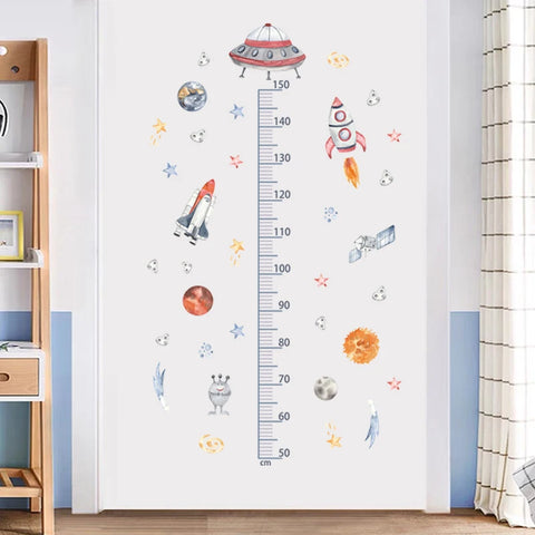 3PC Cartoon Animal Height Ruler Wall Stickers for Waterproof Removable PVC Kids Room Kindergarten Home Decoration