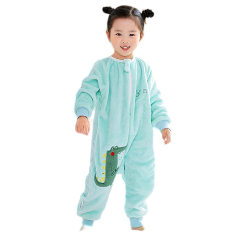 MICHLEY Halloween Gifts Owl Kids Sleeping Bag Cute Flannel Sack Sleepsack Thick Warm Sleepwear Wearable Blanket Bodysuit 1-6T