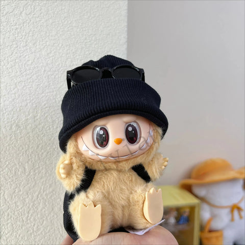 Mini Doll'S Clothes Outfit Accessories For Ropa Labubu Idol 10cm cotton doll 1/6 BJD Canva Backpack Glasses Hat Clothing Gift