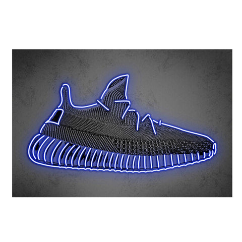 Neon Art Sneaker Shoes Canvas Painting Modern Wall Art Posters and Prints Fashion Sport Shoes Pictures for Boy's Room Home Decor