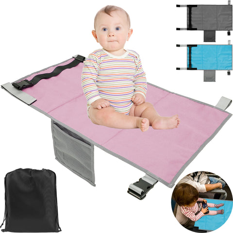 Kids Travel Airplane Bed With Storage Bag Portable Baby Airplane Car Seat Extender Leg Rest Hammock for Children Travel New