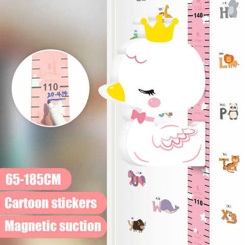 Removable 3d Three-dimensional Cartoon Height Stickers Self-adhesive Children's Magnetic Suction Baby Height Wall Stickers