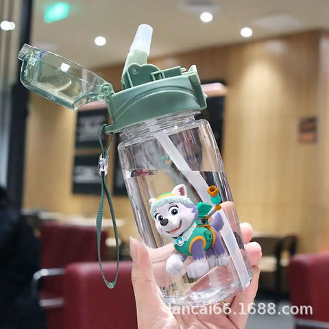 550ML Paw Patrol Summer Water Cup Cartoon Large Capacity Outdoor Sports Water Cup Drinking Leakproof Water Bott Children's Gift