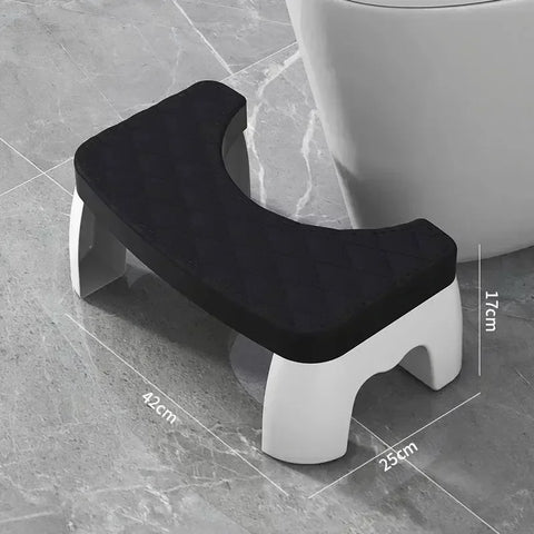 Toilet stool Home bathroom hair non-slip foot stool office plastic foot stool children pregnant women sitting stool