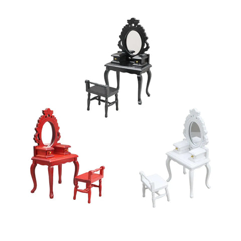 Simulation Mini Vanity Set Furniture Toy for Miniature Dollhouse Furniture