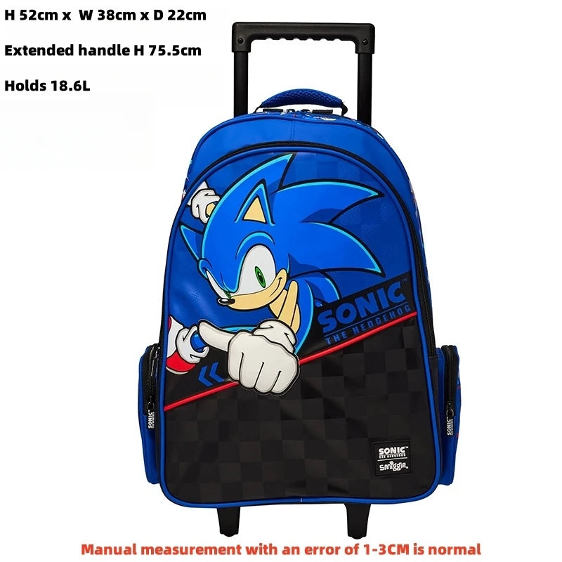 Australia Smiggle Schoolbag Sonic  Backpack Cartoon Series Children School Bag Anime Backpack Student Gift
