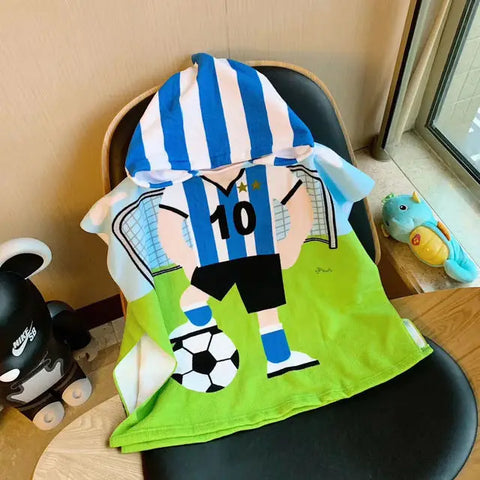 Newborn Wrap Blanket Cartoon Child Kid Hooded Cloak Infant Bathrob Baby Bath Towel Robe Cotton Boy Girl Beach Robe Astronaut Cap