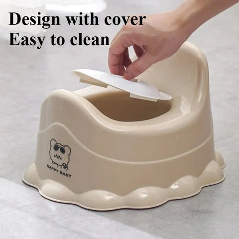 Potty Toilet Training Seat Portable Plastic Anti-leakage Potty Urinal Cute Cartoon Potty Training Seat Infant Toilet Supplies