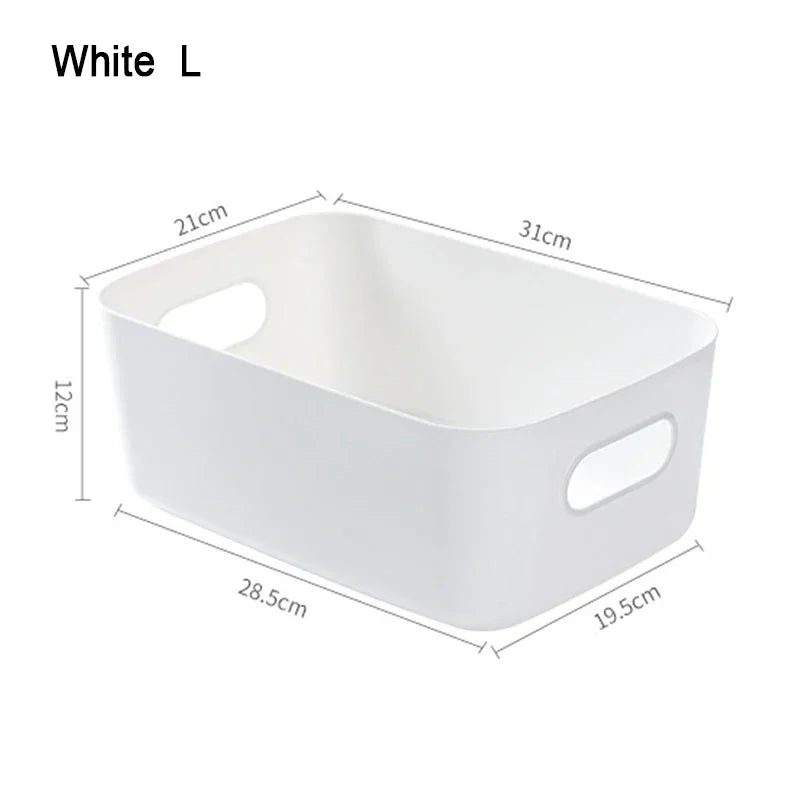 Desktop Storage Box Sundry Storage Student Snack Plastic Cosmetic Storage Box Household Kitchen Sorting Box Makeup Box