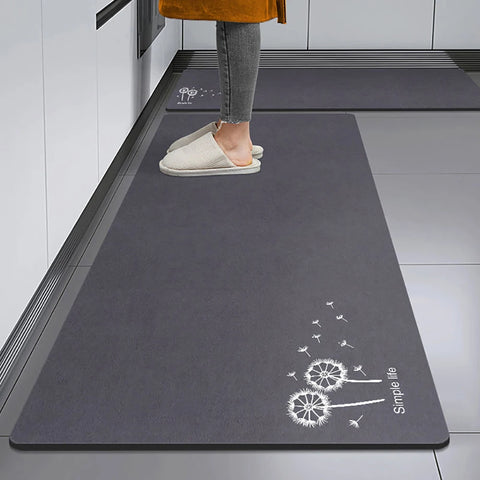 Non-slip Kitchen Mat Long Rugs Crystal Velvet Carpet for Living Room Absorbent Foot Mats Bedroom Doormat Alfombra Small Rugs