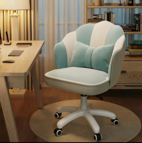 Office Chair Cute Petal Desk Chair, Modern Fabric Home Butterfly Chairs Height Adjustable Chair Makeup Chairs Computer Chairs