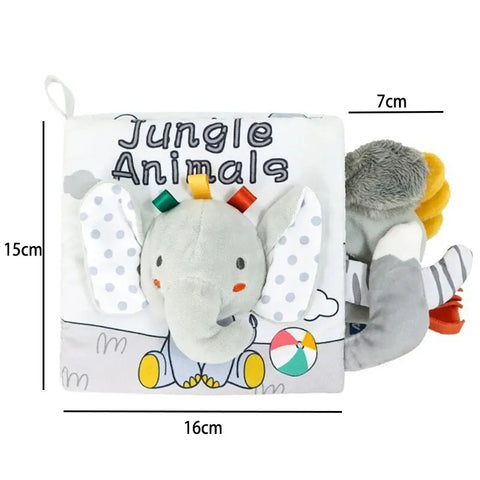 Baby Toys Cloth Book Children's Tactile Sensory Education Early Literacy Intelligence Development Plush Toys Boys and Girls