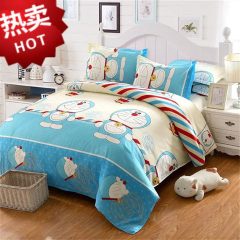 Brushed Duvet Bedding Set, Single Quilt Covers, Warm Bed Sheets, Pillowcases, Double Quilt Covers, Autumn, Winter