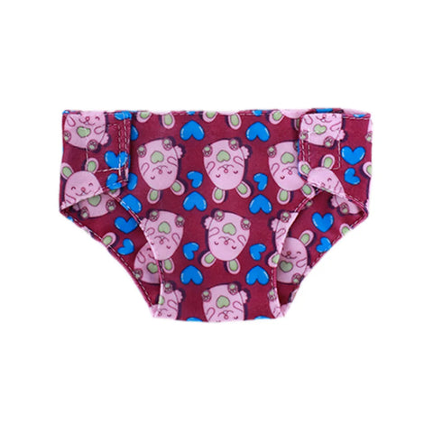 Doll Diapers Cute Underwear Animal Fruit Print For 18 Inch American Doll Girls & 43 cm ,Doll Clothes Accessories