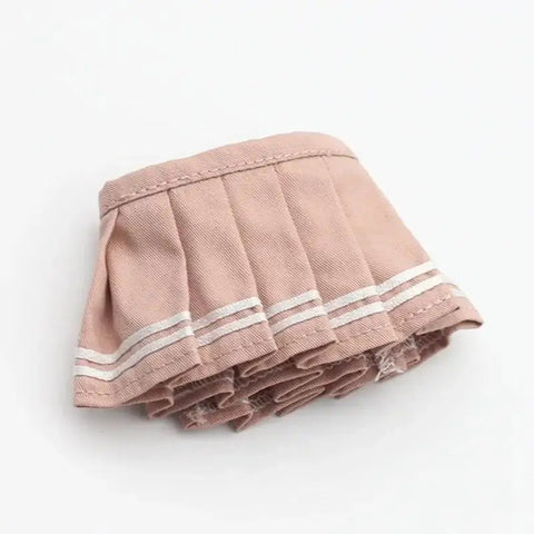 Mini Doll Clothes Outfit Accessories For 15-17cm Labubu V1 V2 V3Labubu Uniform Set Outfit Skirt and Sweater Sunglasses Clothing