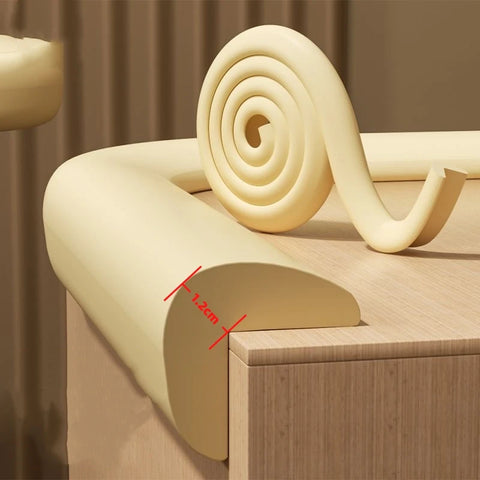 2M Baby Proofing Edge Corner Protector Strip Soft NBR Foam Padding Safety Corner Edge Bumper Guards for Fireplace Table Cabinet