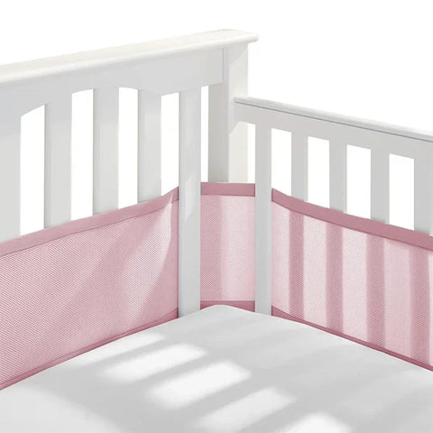 2Pcs/Set Summer Infant Bedding Bumpers Newborn Cot Bed Around Protector Baby Mesh Crib Bumper Liner Breathable