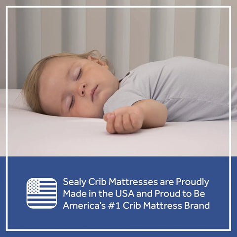 Posture Perfect 2-Stage Waterproof Baby Crib Mattress and Toddler Bed Mattress Hybrid Memory Foam & 150 Premium Coils