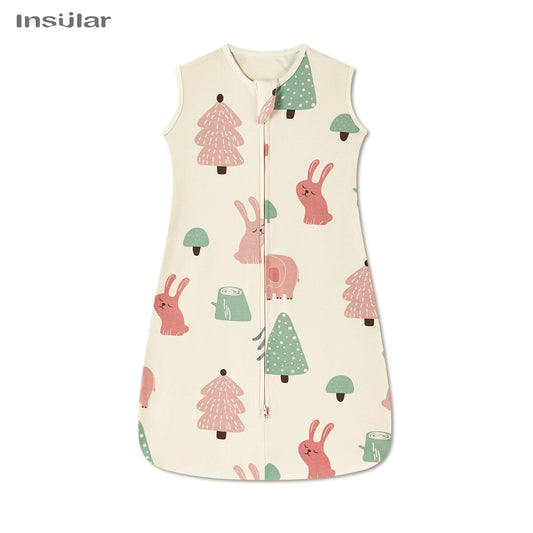 Sleeveless Vest Baby Sleeping Bag Cotton Thin Breathable Pajamas Anti-Kicking Cocoon for Newborn Envelope Sleep Sack Bedding